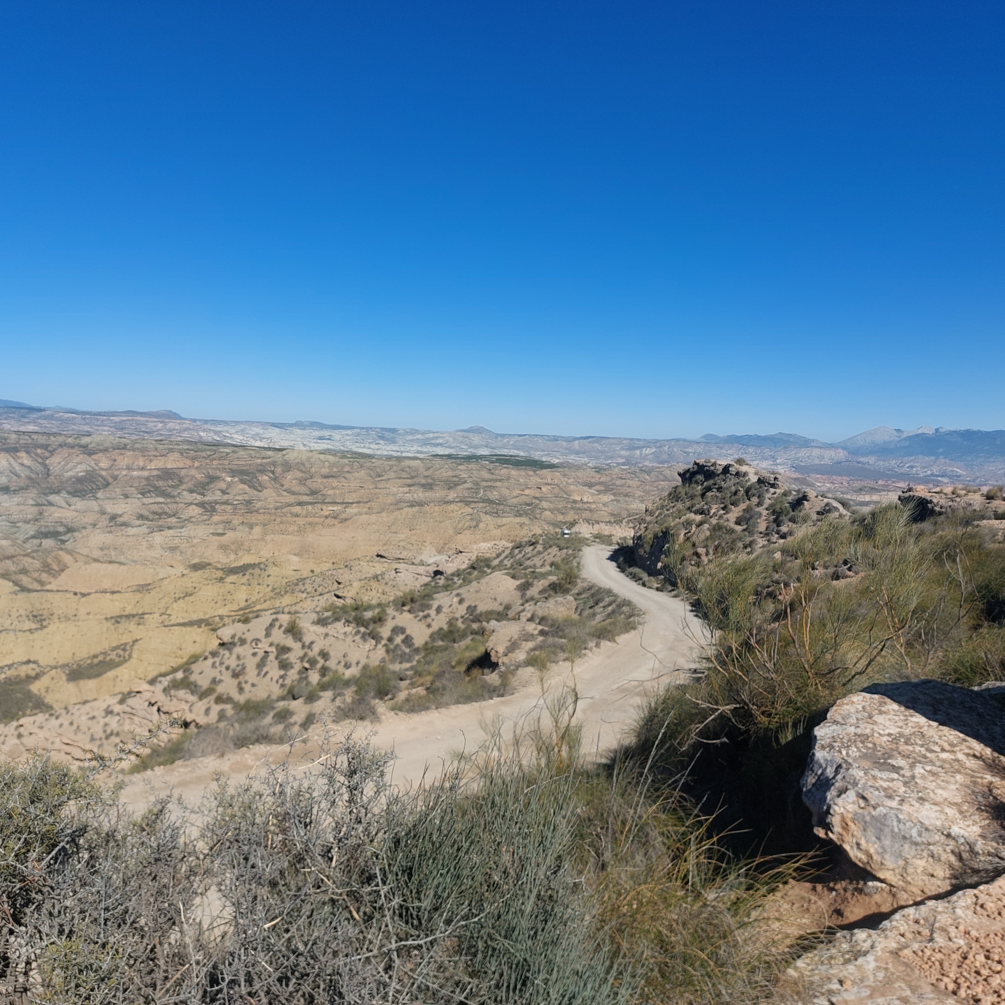 Badlands Landschaft in Andalusien