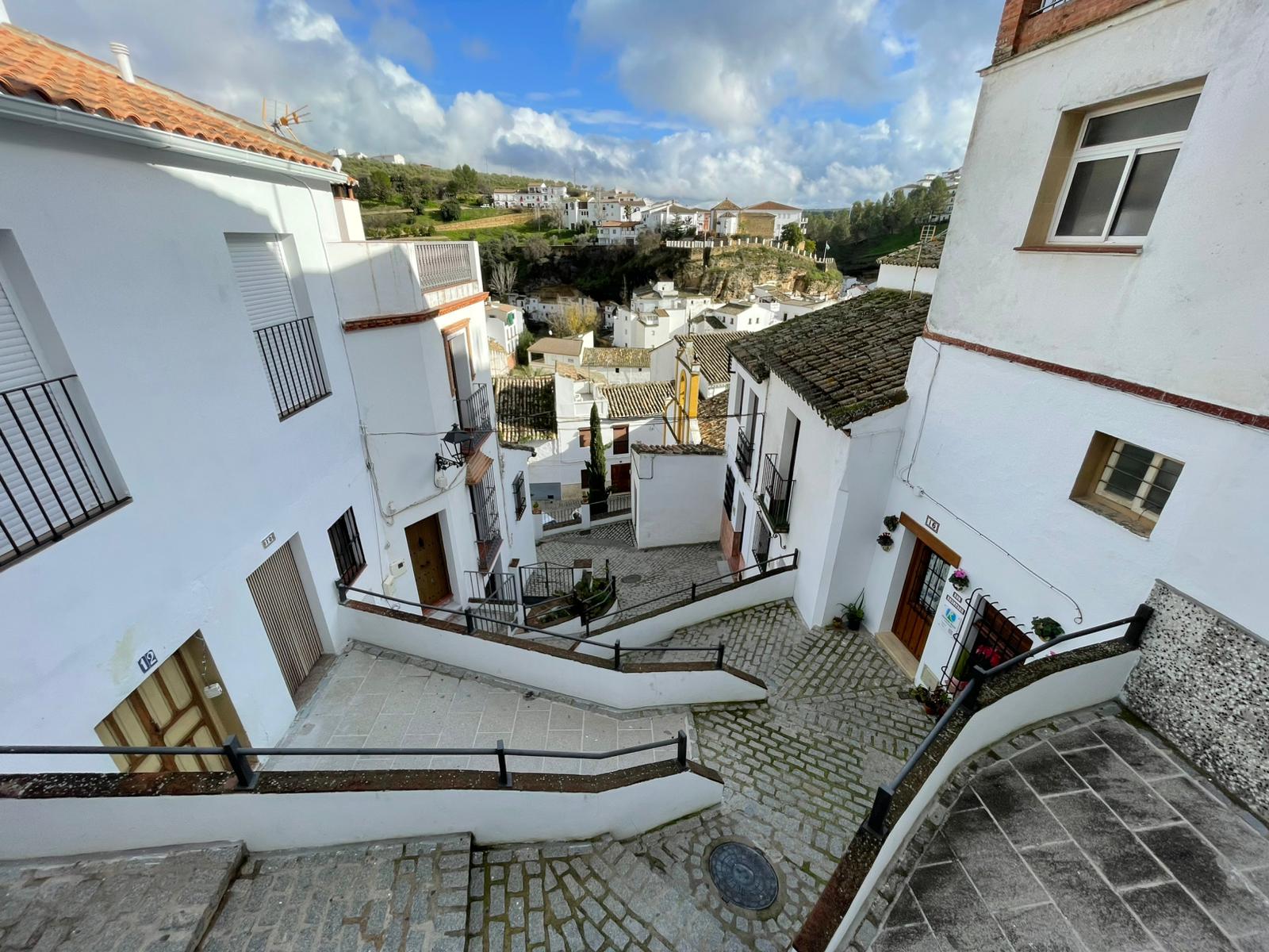 Weißes Dorf in Andalusien